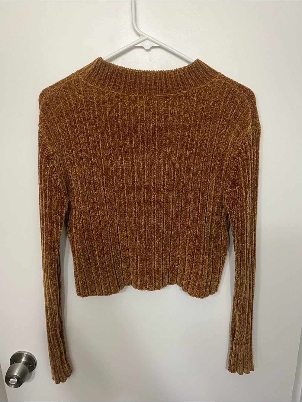 Forever 21 Ribbed Chenille Sweater - Caramel